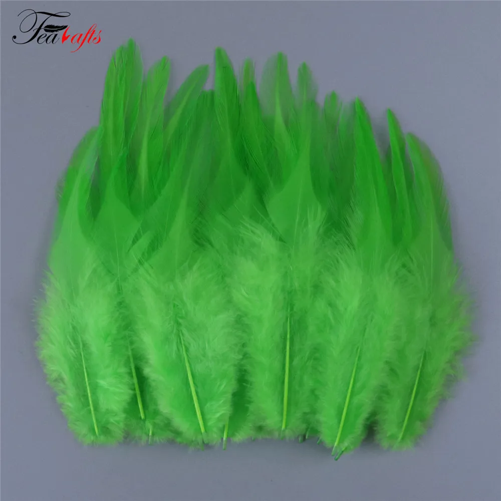 Rooster Feathers Craft Feathers Natural Feathers 100pcs Rooster Feather Plume For Jewelry Making Pink Fly Tying Plumas Wedding Dress Decorative Dream Catcher Feathers DIY Crafts rooster feathers craft feathers natural feathers