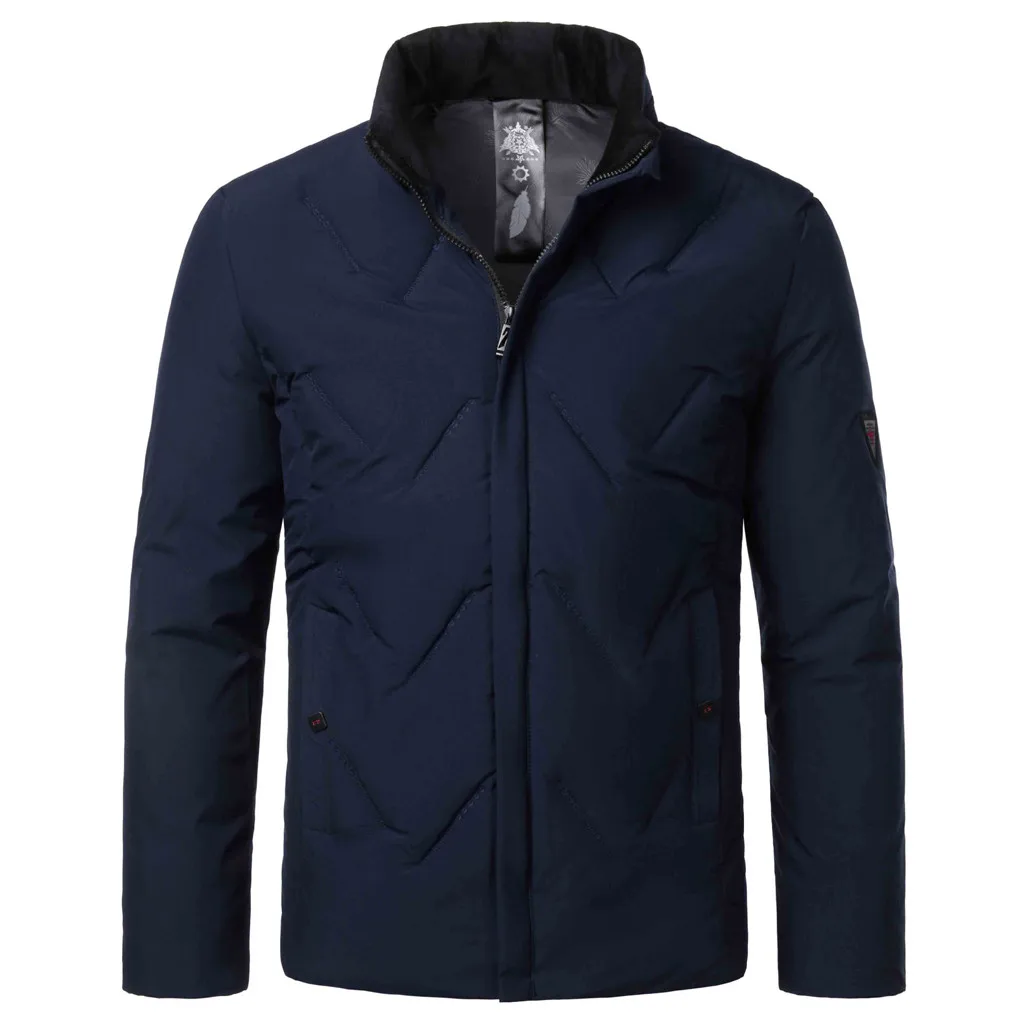 Parkas High-Quality Winter Mens Jackets And Coats Casual Jacket Men Clothes Ski Jacket Zipper Coat Long Sleeved Men Jacket