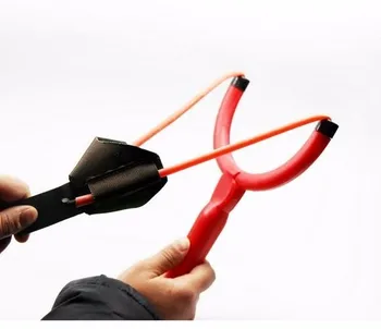 

Strips Strong Power Bungee Rubber Band Slingshot Catapult Portable Fishing Bait Thrower Send Shot Outdoor Hunting Fishing Tools
