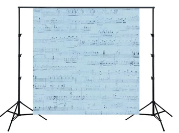 

blue Musical notes Pattern Sheet music Backdrop birthday party wall decor Photo background for kids portrait studio props SM-420