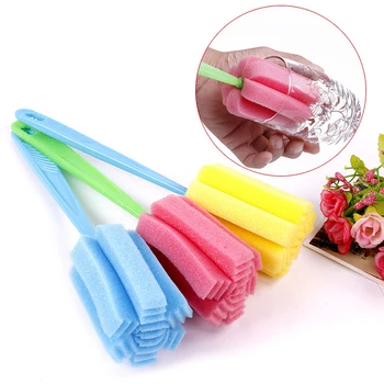 

1Pc Durable Cup Brush Sponge Cleaning Cup Brush Home Kitchen Cleaning Brush Tools Random Colors
