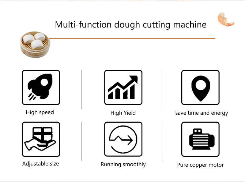 10g-200g Commercial Adjustable size dough divider machine dough cutting machine dough cutter machine