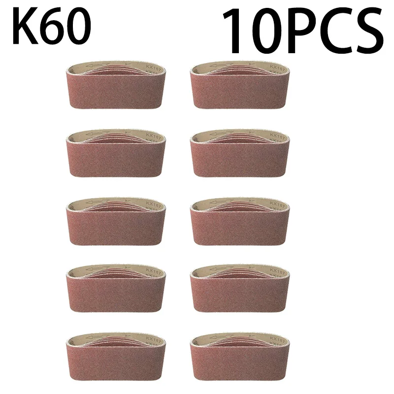 

10x 75 X 457 Mm Sanding Belts Mixed Grits 60, 80, 100, 120 Sander Power Tool