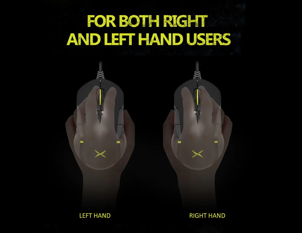 Delix M627 Mouse PMW3389 Sensor Conductor + Wireless RGB Game Mouse 8 Button 1600 DPI Left and Right Arm and DIY Flank