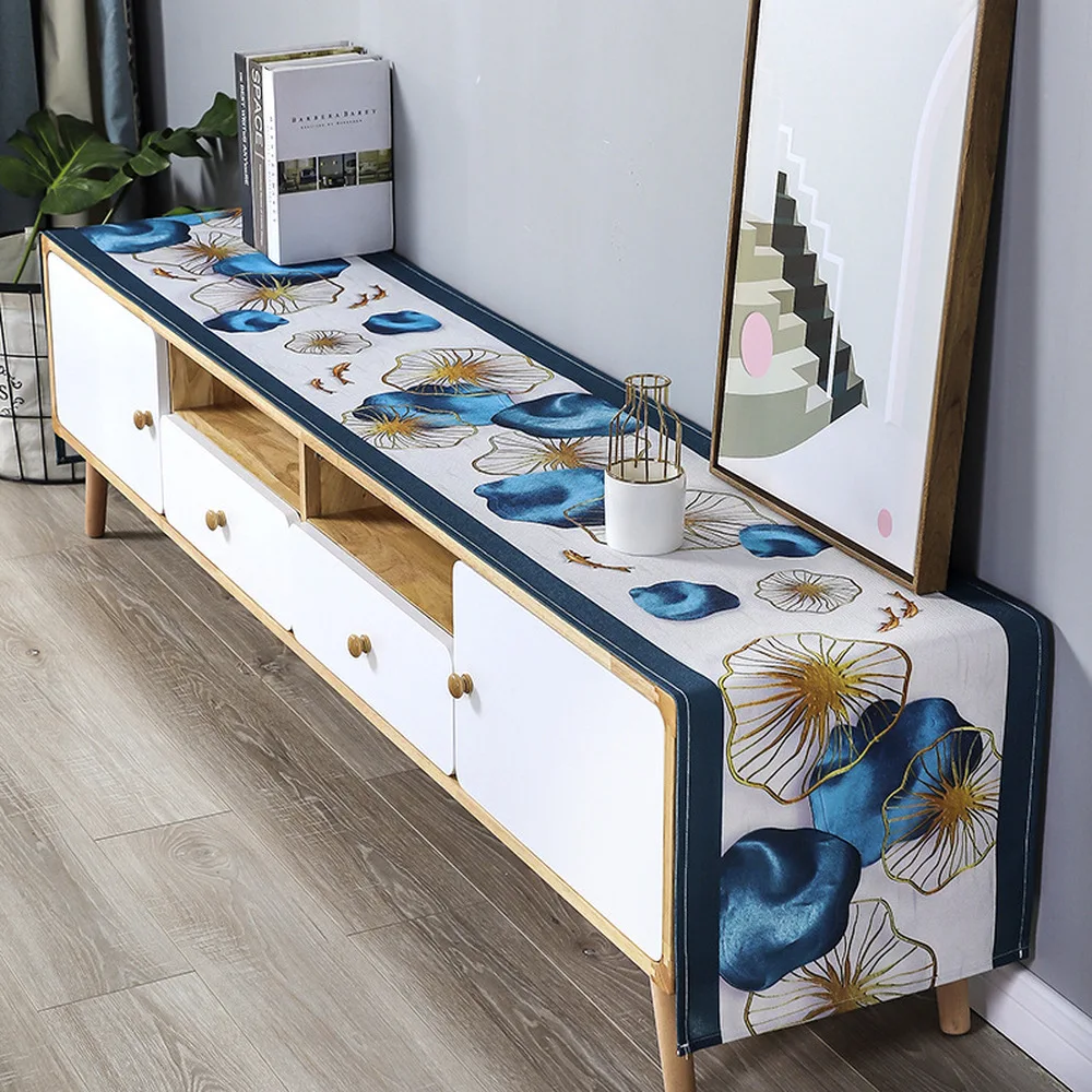 

Nordic Tablecloth Rectangular For TV cabinet Shoebox Table Cover Linen Tablecloth New Year waterproof Table Cloth Home Decor