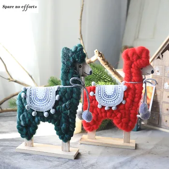 

New Year Gift Cute Christmas Elk Sheep Doll Xmas Tree Ornament Decoration Christmas Decoration for Home Navidad 2021 Decor