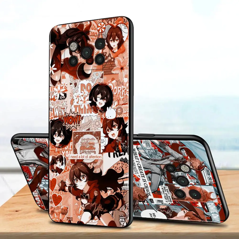 Case For Poco X3 NFC M3 Pro M3 F3 F1 Capa for Mi Note 10 Pro Lite Caso For Xiaomi CC9 Pro A3 A2 Lite Genshin Impact Anime