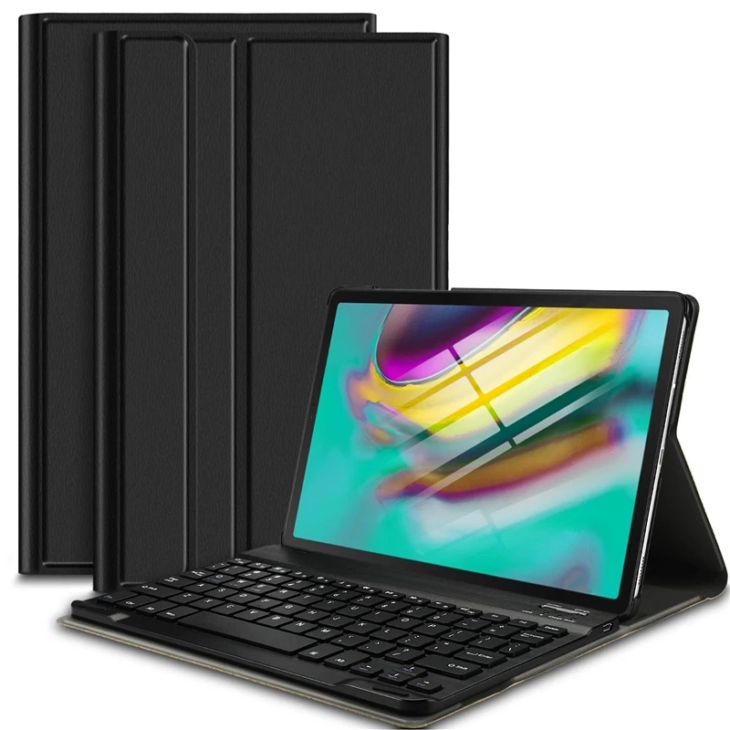 

Keyboard Case for Samsung Galaxy Tab S6 10.5 Inch 2019 SM-T860/SM-T865 Premium PU Leather Stand Cover with Removable Keyboard