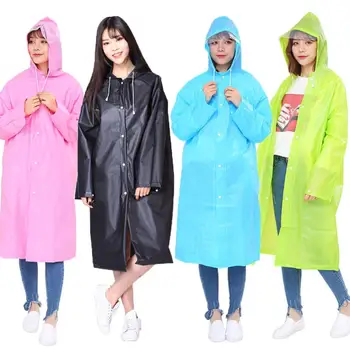 

Long Raincoat Women Rain Coat Women's Rain Jacket Outdoor Transparent Waterproof Windproof Outwear Chubasquero Mujer