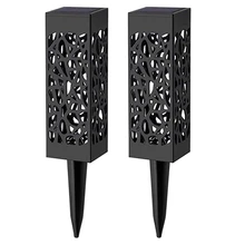 2 шт светодиодные солнечные фонари для прогулок, уличные солнечные садовые фонари, солнечные Ландшафтные огни для газона, патио, двора, сада, дорожки, подъездной дорожки, выход