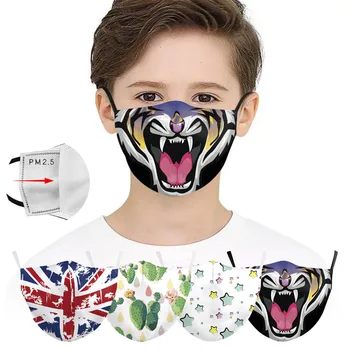 

Reusable Children Face Mask Protective PM2.5 Filter Mouth Mask Anti Dust Mask Outdoor Dustproof Mask Washable Kids Mask