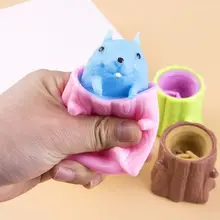 BalleenShiny – bâton d'écureuil en Silicone, Anti stress, jouet Anti Stress, cadeau amusant pour bébé, Kawai Animal télescopique 