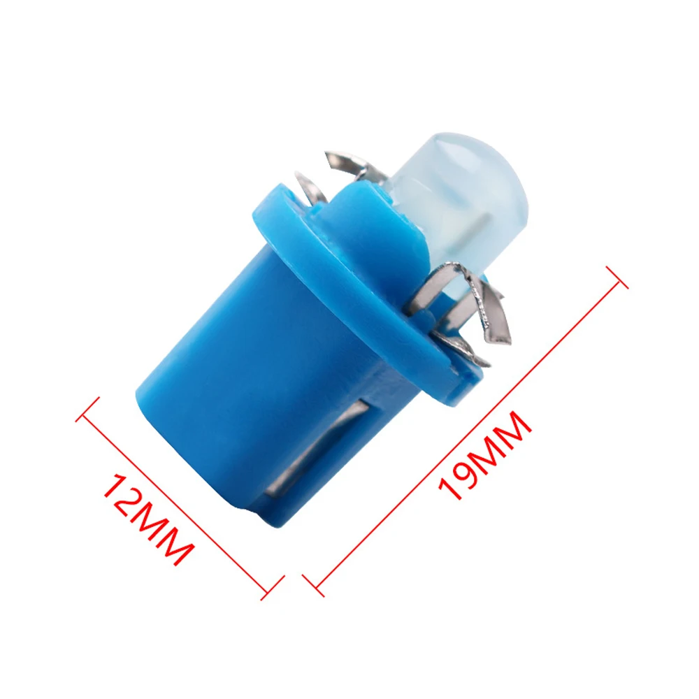 100 шт./лот T5 B8.5D B8.5 SMD светодиодный фары для автомобилей COB приборной панели светильник автомобилей инструмент светильник лампы 12V белого и синего цвета, желтый, красный, зеленый