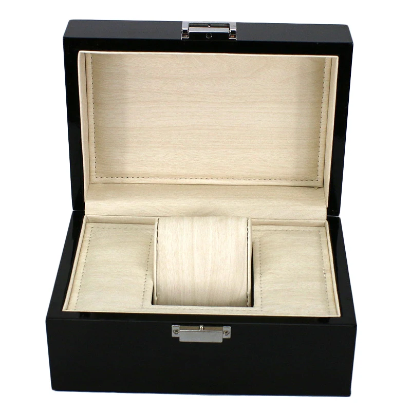 Fashion Watch Box Wood Watch Box with Pillow Package Case Watch Jewelry Storage Gift Box