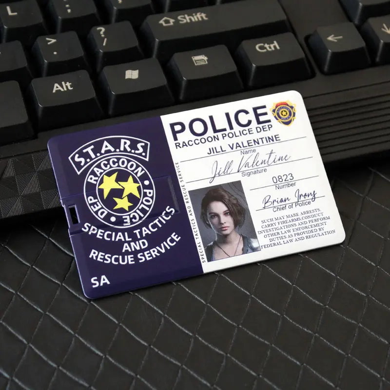 На заказ визитная карточка звезды енот полицейский Dep Biohazard Leon Крис Джилл зонтик