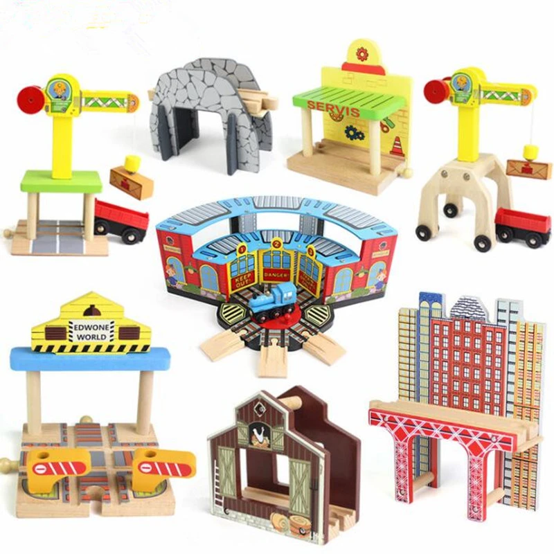 1pc Wooden Train Track Accessories 