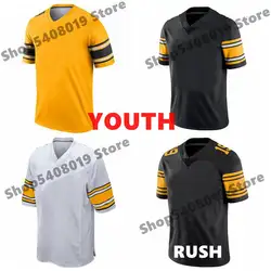 2019 Молодежный Питтсбург Джерси Juju Smith-schuster Ben Rorthlisberger DEWIN Bush Conner Bettis Watt Jersey