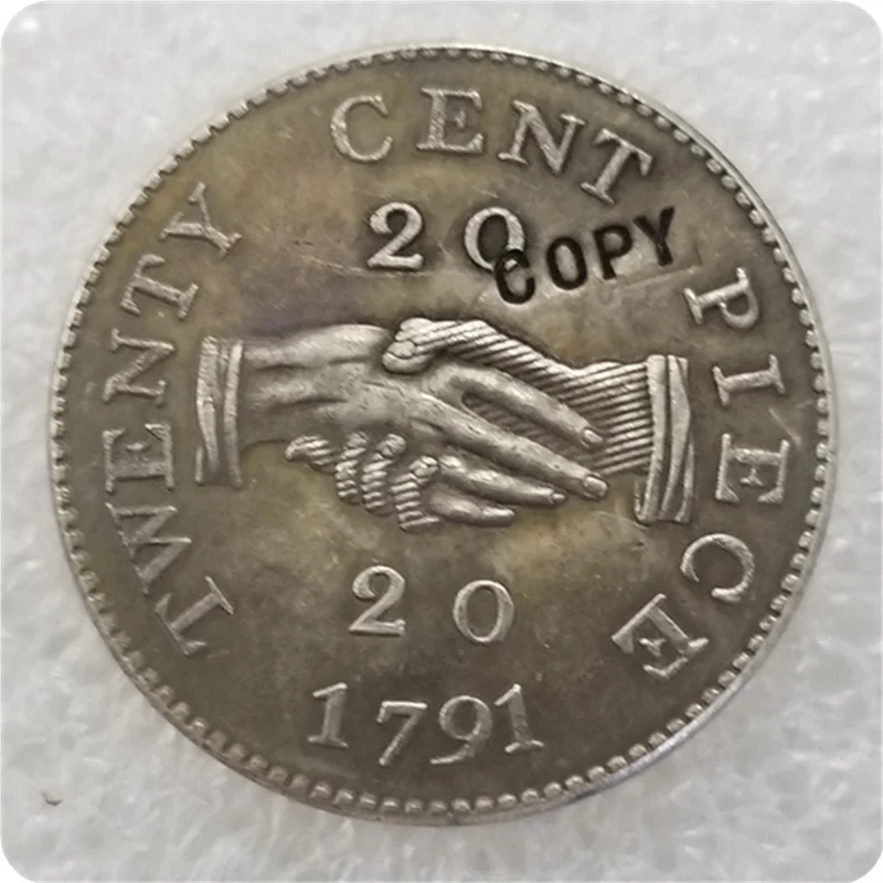 1791 Sierra Leone 20 центов (Компания Leone) Имитация монеты|Булавки и значки| |
