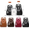 Women's Backpack Lady Simple Elegant Black Genuine Leather Knapsack Colleague Student Girls Schoolbag Travel Packsack 5