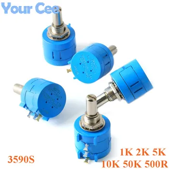 

3590S 1K 2K 5K 10K 50K 500R ohm APrecision Multiturn Wirewound Potentiometer Adjustable Resistor 3590 102 103 202 502 103 503
