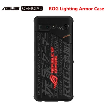 Перейти на Алиэкспресс и купить Asus ROG 2 чехол для телефона ROG Lighting Armor чехол из закаленного стекла Вентилятор Кулер ASUS ROG Phone 2 аксессуары