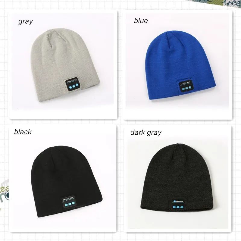 Stereo Music Bluetooth Warm Cap Headphone Speaker Sport Music Hat Smart Headset Wireless Bluetooth 5 0 for Xiaomi Huawei Iphone
