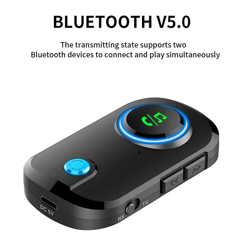

Car Bluetooth 5.0 Stereo MP3 Player Transmitter Receiver Wireless Audio Adapter Converter