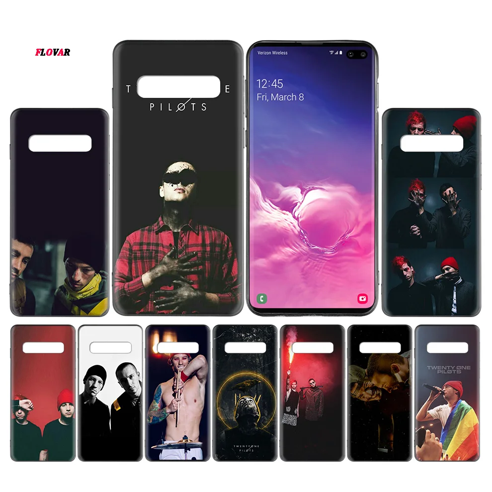 

Twenty One Pilots Black TPU Case Cover For Samsung Galaxy Note 8 9 10 10+ S8 S9 S10e Plus 5G A30 A50 A70 A30s A50s Coque