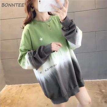 

Hoodies Women Letter Printed Pullover Thin Long Sleeve Student Lady Loose Ulzzang Soft Large Fashion Simple Womens Clothing New