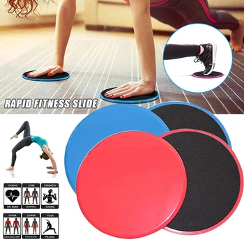 

2 Pcs Multifunctional Sliding Fitness Disk Core Sliders Gliders Support for Carpet Hardwood Yoga SMN88