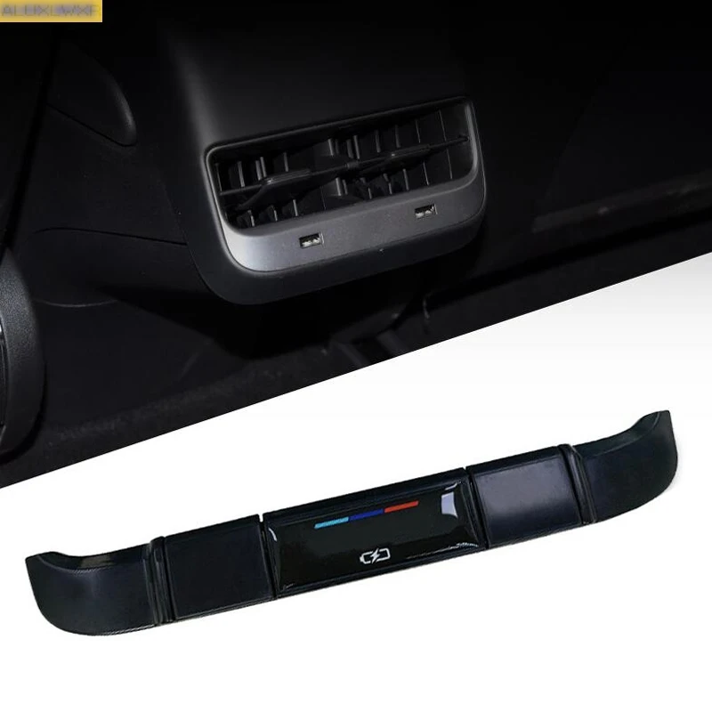 Для Tesla модель 3 2018 2019 выделенный задний Кондиционер Удлинитель с usb зарядкой