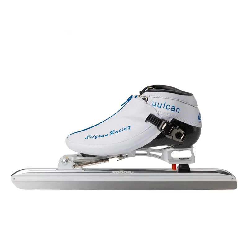 White Dislocation Новое поступление CITYRUN Inline Скорость роликовые коньки Patines, с застежкой-молнией, замок углеродного волокна загрузки 90 100 мм 110 мм 4 колеса 380 410 430 мм - Цвет: White Dislocation