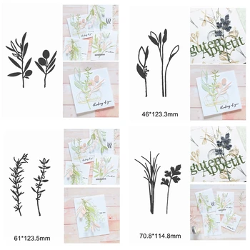 

Mix Flower Branch Leaves Metal Cutting Dies DIY Decorate Cards Make Album Photos Scrapbook Craft Embossing Paper Hot Selling