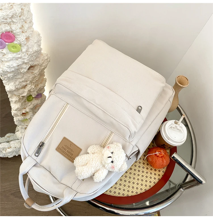 NEW Backpack Double Zipper Women Waterproof Korean Style cheap Schoolbag Female College Student Laptop backpack Women's backpack