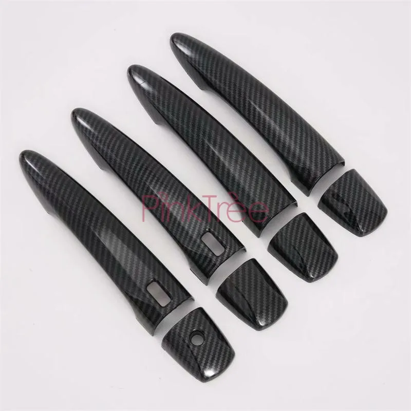 LANOBA 4 Uds. Compatible Con BMW X1 F48 2016-2018 Fibra De Carbono ABS Manija De La Puerta Interior Del Coche Accesorios De Coche For BMW X2 F47 2018