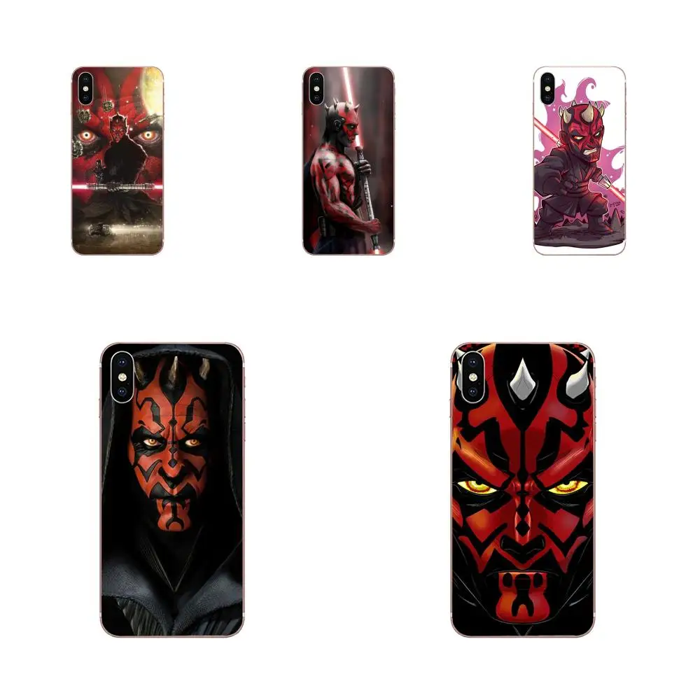 Для Samsung Galaxy A10 A20 A20E A3 A40 A5 A50 A7 J1 J3 J4 J5 J6 J7 2016 2017 2018 высокое качество Darth Maul Dark |