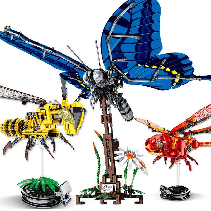 Simulated Insect Bee Wrap Butterfly Dragonfly Building Blocks Technic Animals Simulated Insect Bee Wrap Butterfly Dragonfly Building Blocks Technic Animals