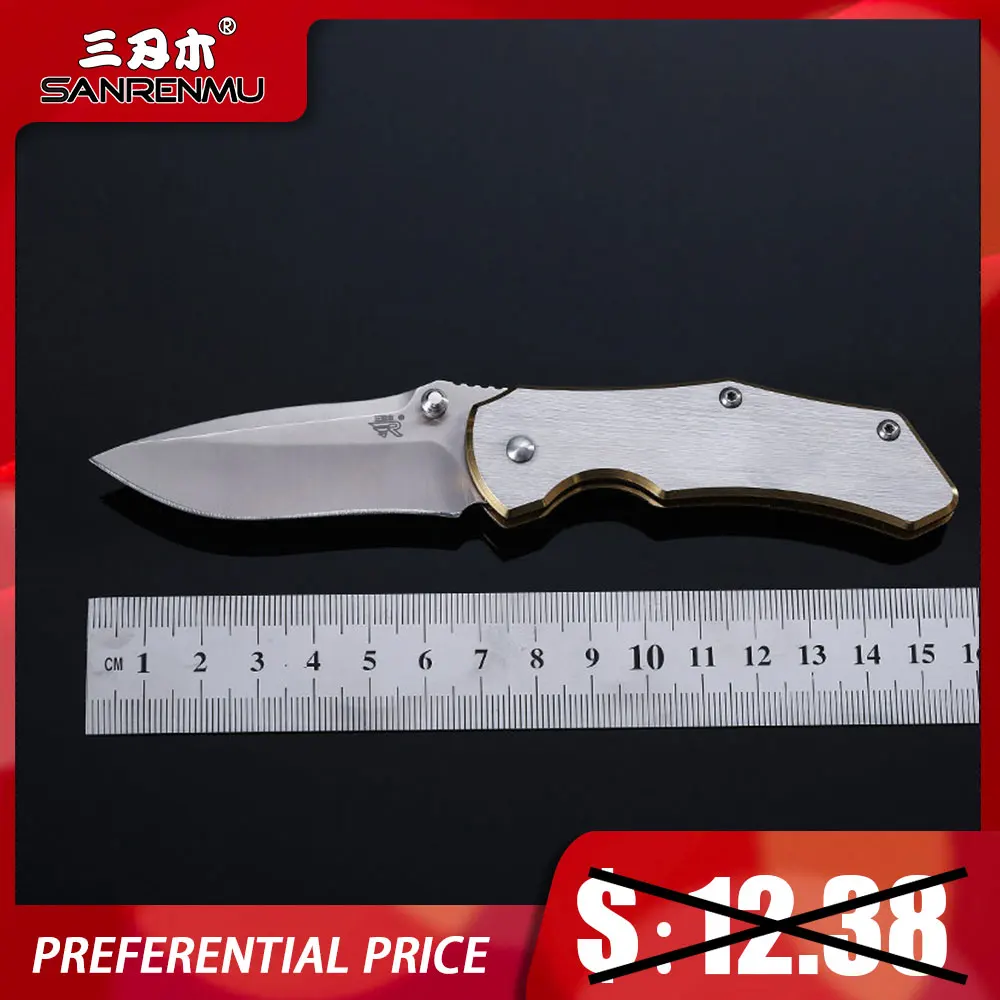 SANRENMU 7074 12C27 Клинок для выживания охоты кемпинга резка фруктов тактический