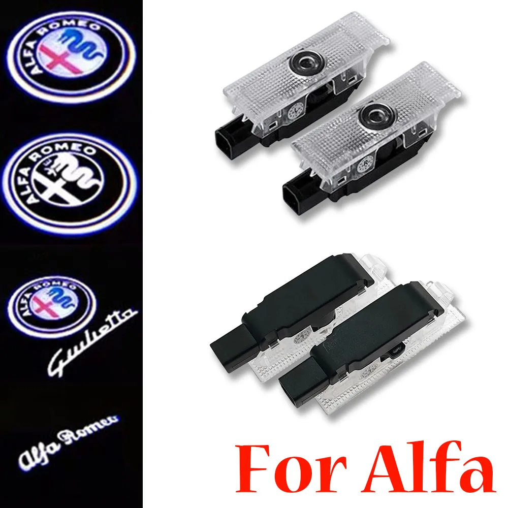 Светодиодный двери автомобиля Добро пожаловать светильник Logo проектор для Alfa Romeo