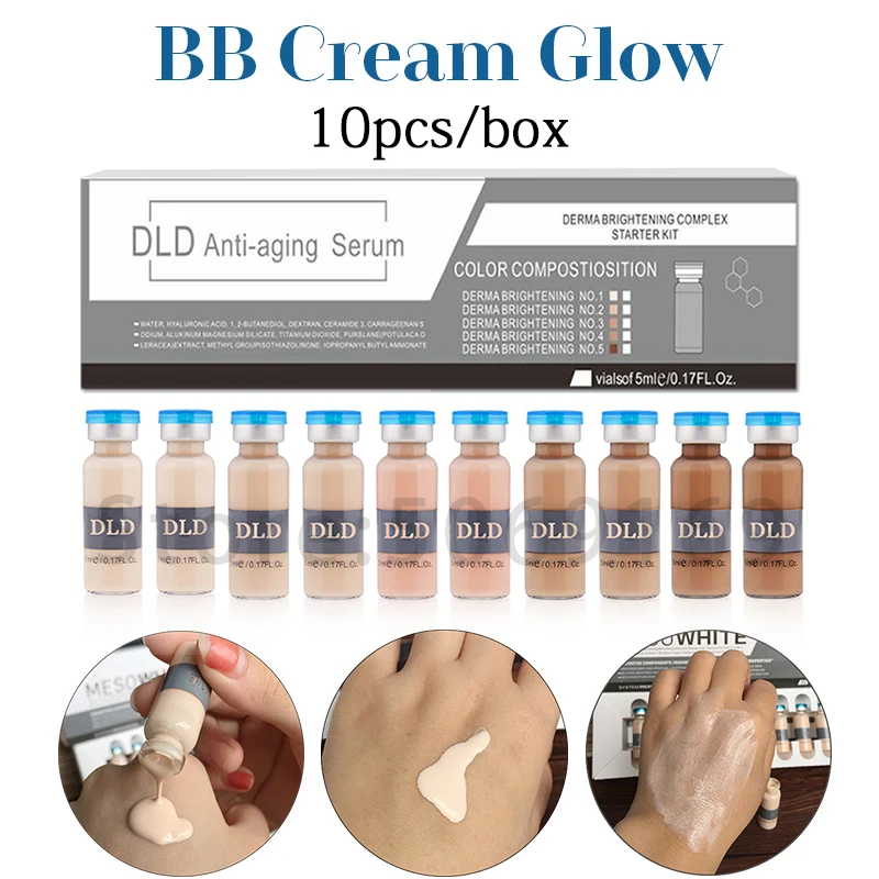 

5ml BB Cream Glow Korean Cosmetics DLD Serum Meso White Brightening Serum Ues For BB Cream Machine Whitening Acne Anti-Aging