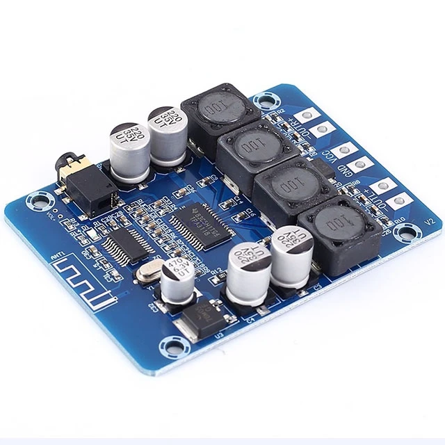 

A7-- For Aluetooth Dual Channel Audio Stereo Amplifier Module Audio Decoder 15W+15W Wireless Receiver DC 12V 24V TPA3118