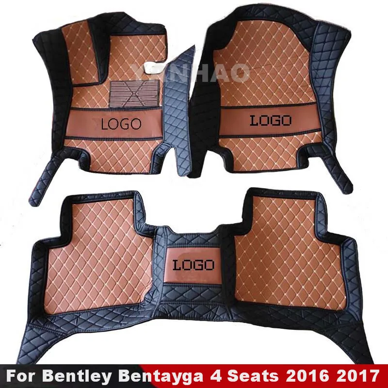 

Carpets For Bentley Bentayga 4 Seats 2016 2017 Car Floor Mats Car Accessories interior parts Custom Automobile Foot Pads