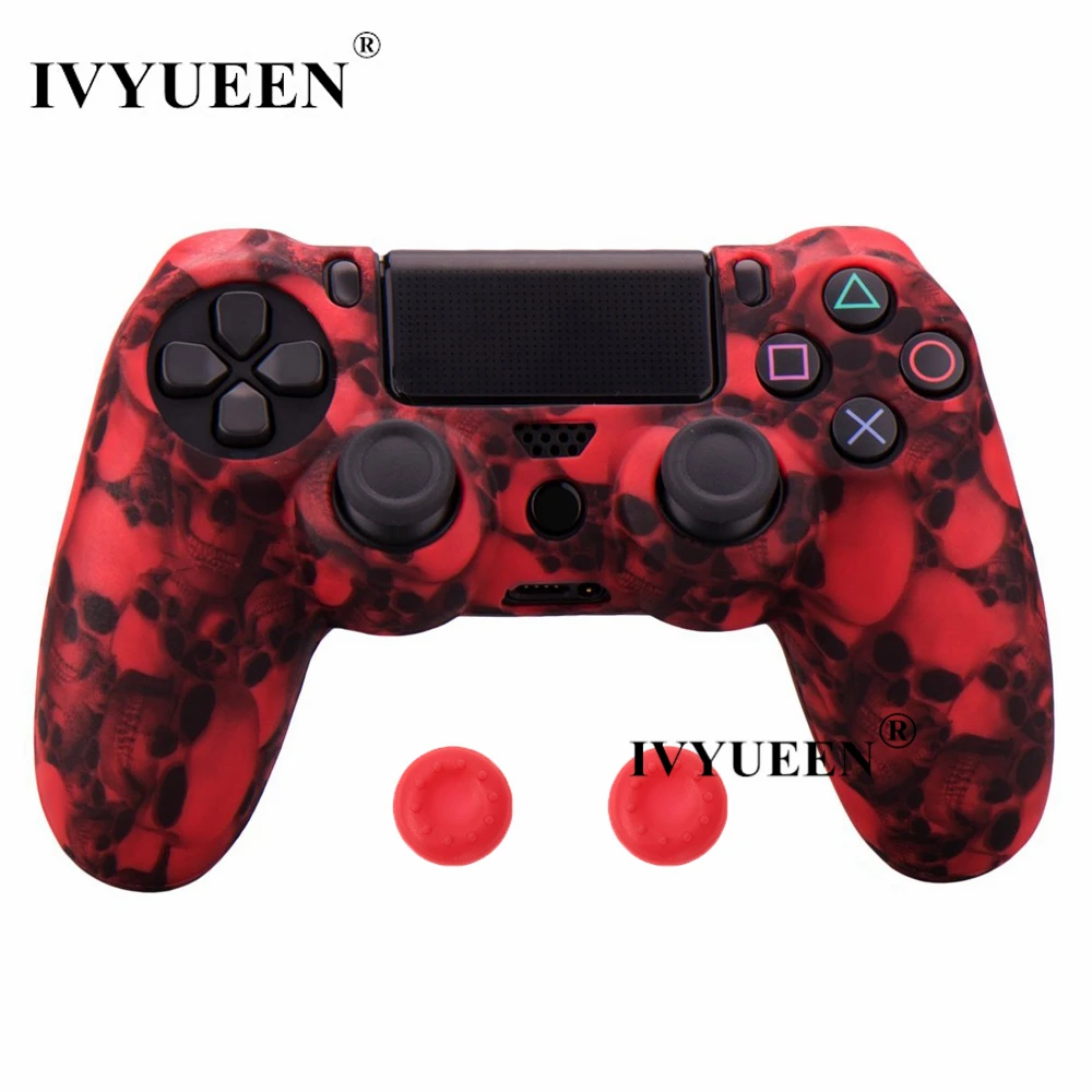 IVYUEEN 10 шт. силиконовый защитный чехол для sony playstation 4 PS4 DS4 Pro тонкий беспроводной контроллер Крышка Аксессуары для игр