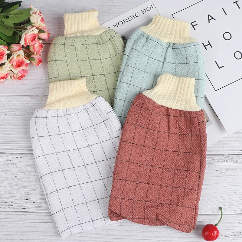 1Pcs Exfoliating Body Towel Massage Shower Scrubber Exfoliating Sponge Wash Bath Gloves Back Brush Scrub Gloves