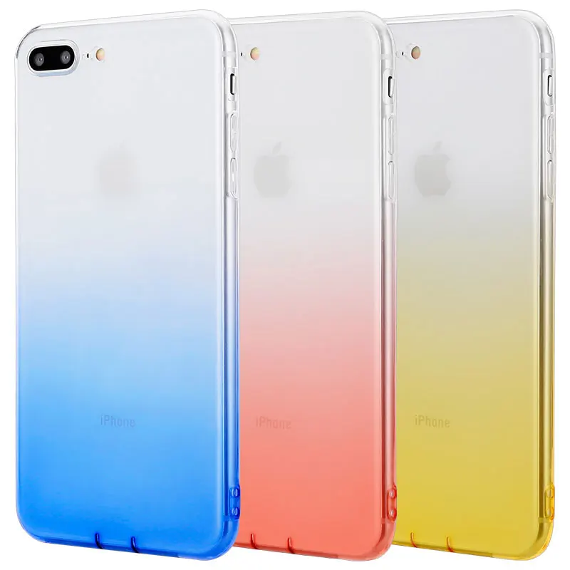 Dirt Resistant Phone Case For iPhone 8 plus 7plus Anti Skid Soft TPU Rubber Dust Plug With Lanyard Hole |