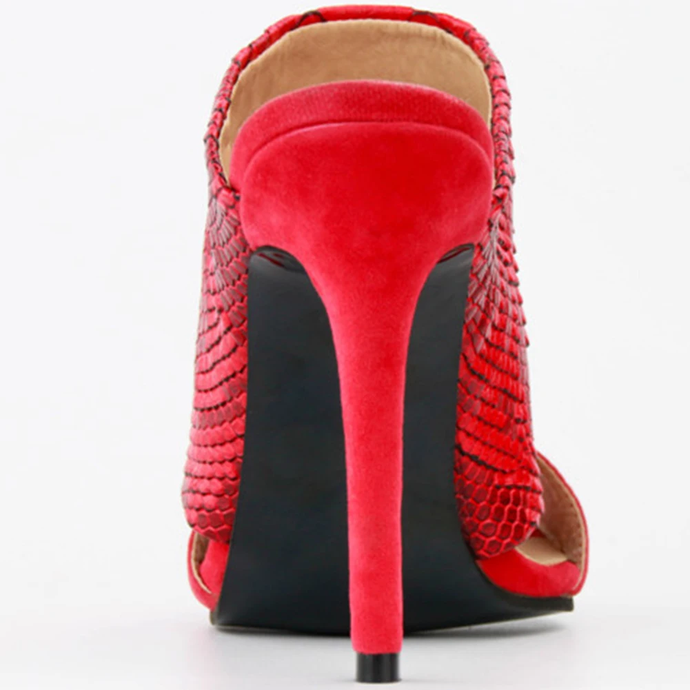 BONJOMARISA/осень-зима; новые размера плюс; большие размеры 35-47; брендовые туфли с красной ажурные Шлёпанцы Для женщин летние Босоножки на высоких каблуках женская повседневная обувь женская обувь