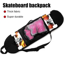 

Skateboard Shoulder Carrier Adjustable Strap with a Mesh Pouch Portable Skateboard Carry Bag Thick, durable and washable