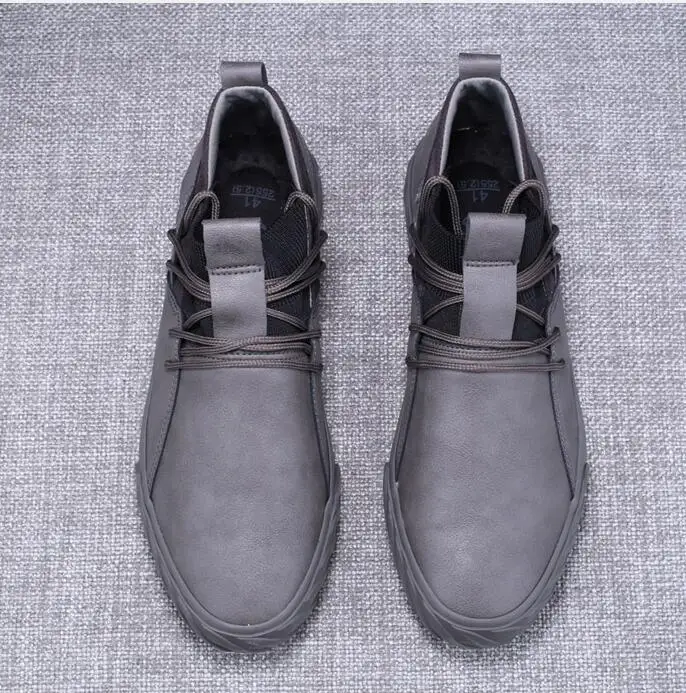 autumn new fashion street cool men lace up leather casual shoes man trend shoes man loafers