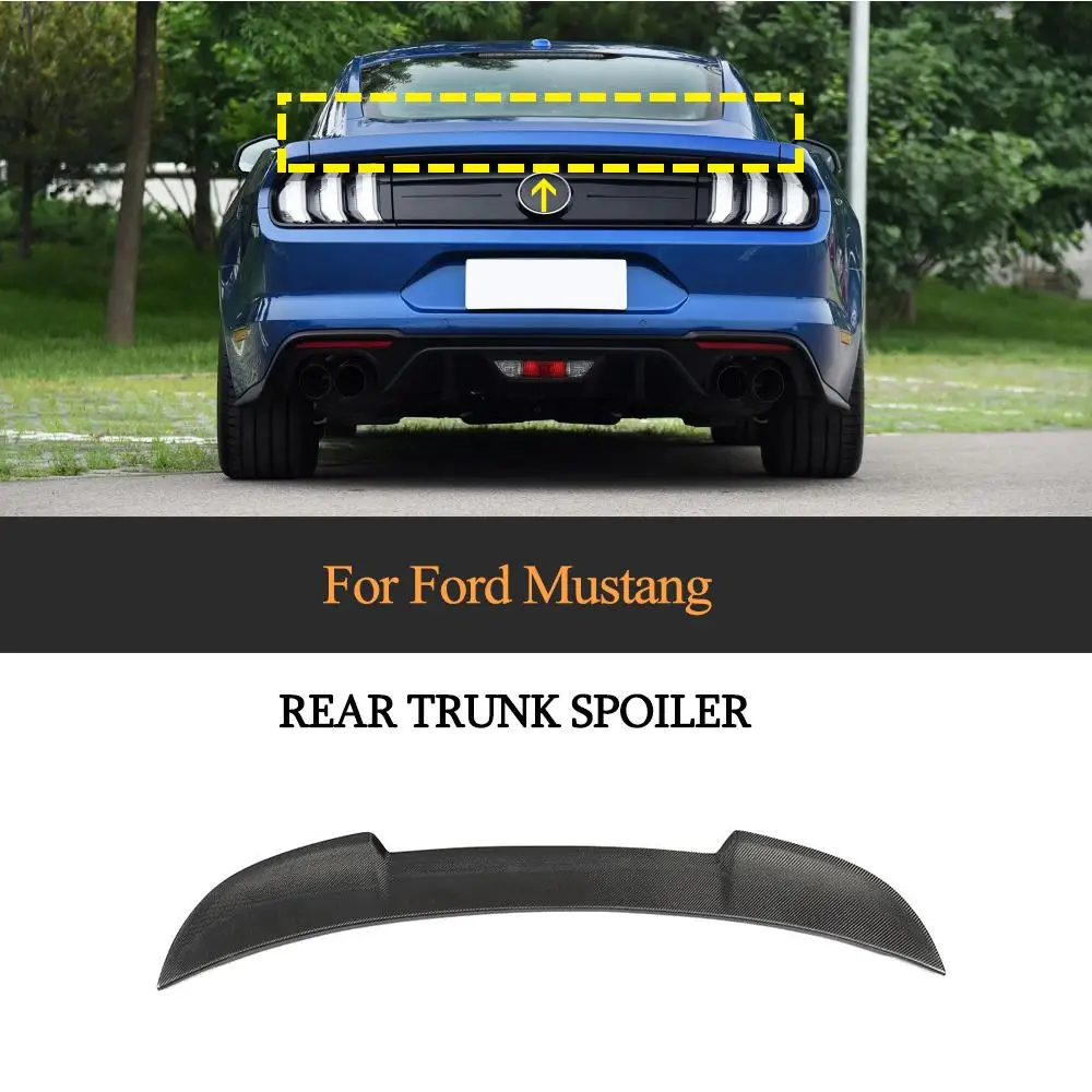 Для Mustang автомобильный спойлер заднего багажника, крыла для Ford Mustang Coupe- задний спойлер для багажника крыло из углеродного волокна