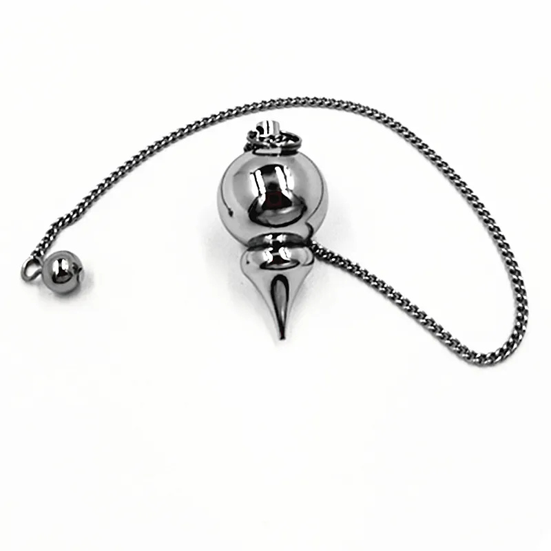 Reiki Healing Spiritual Wicca Women Men Amulet Screw Shape Pendule Radiestesia Metal Charm Jewel Pendulum For Dowsing Divination
